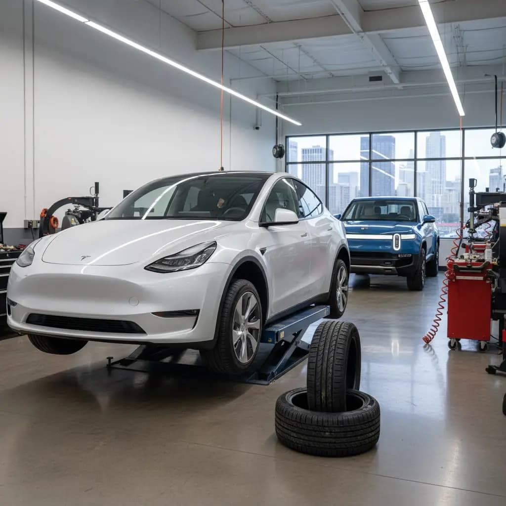 EV Tire Fatigue in Chicago: Why Teslas and Rivians Wear Through Tires Faster Than Gas Cars image